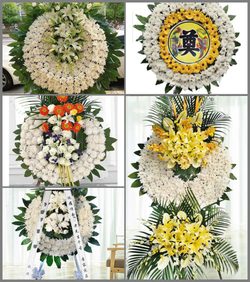 安徽阜阳市阜南县王堰镇刘郢村花圈速递